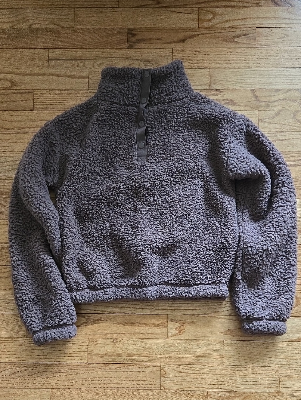 SO Taupe Sherpa Fleece Pullover Size XS